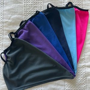 NWOT Breathable Face Cover Mask Scarfs with Ear Loops Neck Gaiter Pack of 6